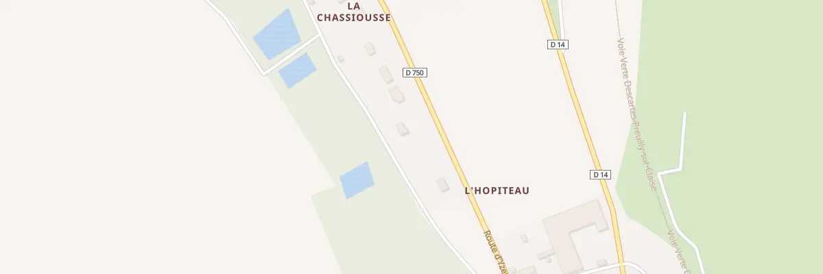 Plan du 45 Rte d’Yzeures à Tournon-Saint-Pierre