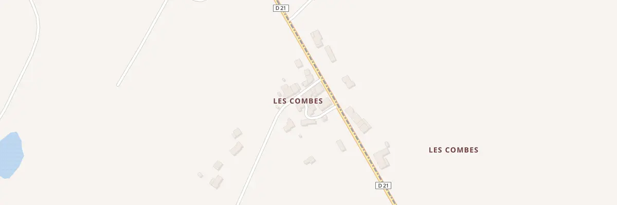 Plan du 1 Les Combes à Saint-Auvent