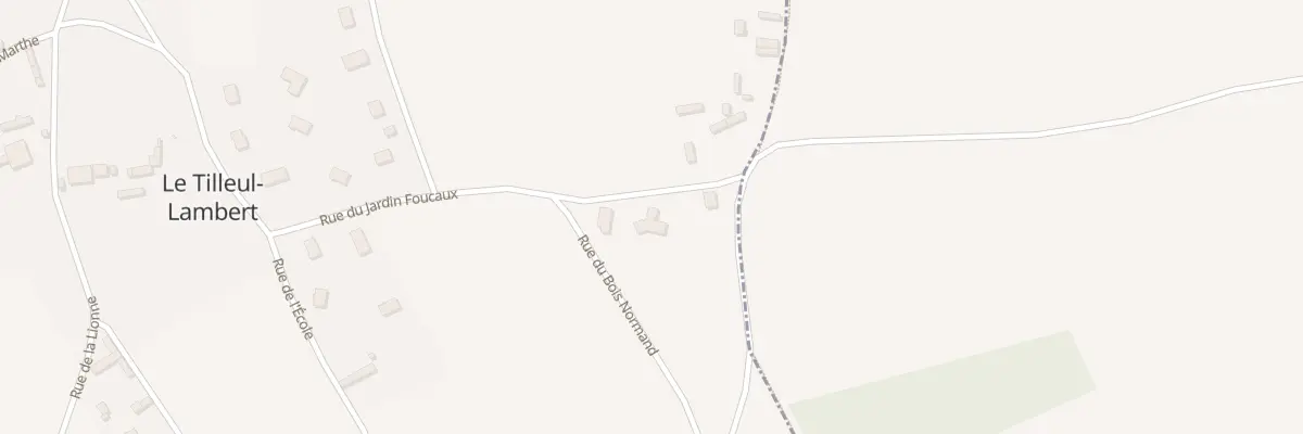 Plan du 9119 Rue du Jardin Foucaux au Tilleul-Lambert