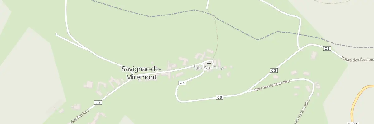 Plan du 1041 Rte des Ecoliers à Savignac-de-Miremont