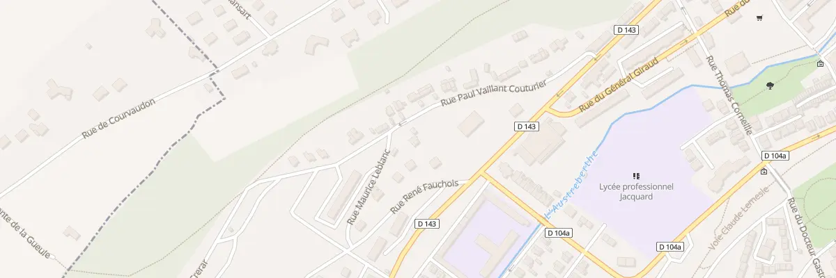 Plan du 2 Rue Paul Vaillant Couturier à Barentin