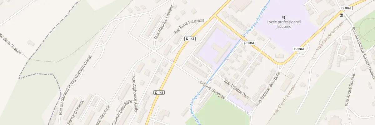 Plan du 2 Av Georges à Barentin