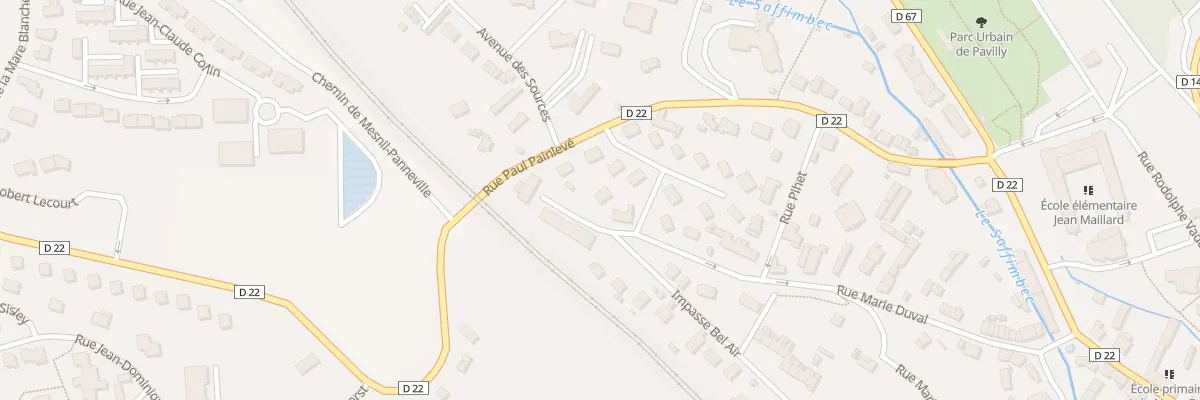 Plan du 72 Rue Marie Duval à Pavilly