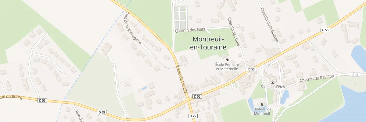 Plan du 2 Rte de Neuille à Montreuil-en-Touraine