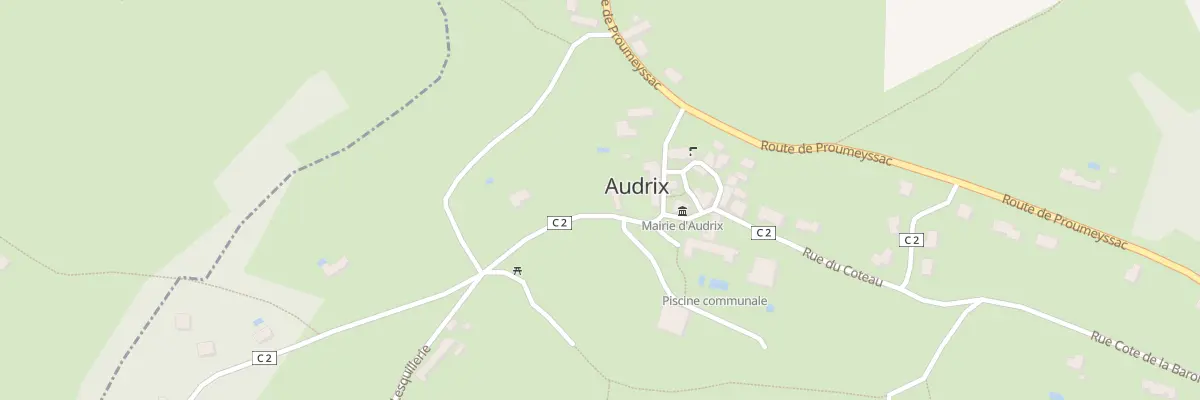 Plan du 44 Le Bourg à Audrix