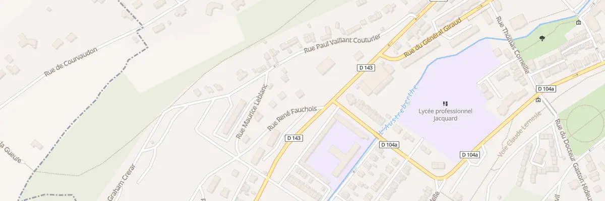 Plan du 1 Rue René Fauchois à Barentin