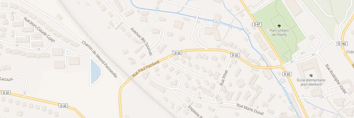 Plan du 1 Rue du Docteur Coutaud à Pavilly