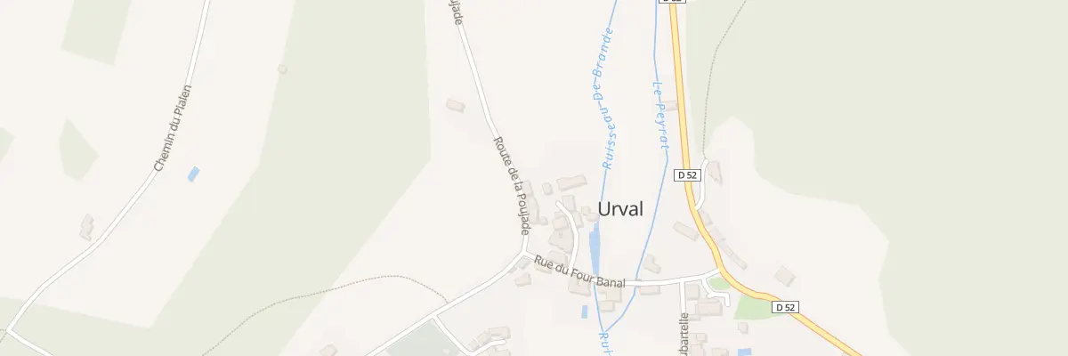 Plan du 34 Le Bourg à Urval