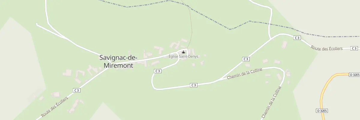 Plan du 1103 Rte des Ecoliers à Savignac-de-Miremont