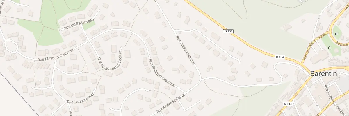 Plan du 265 Rue André Malraux à Barentin