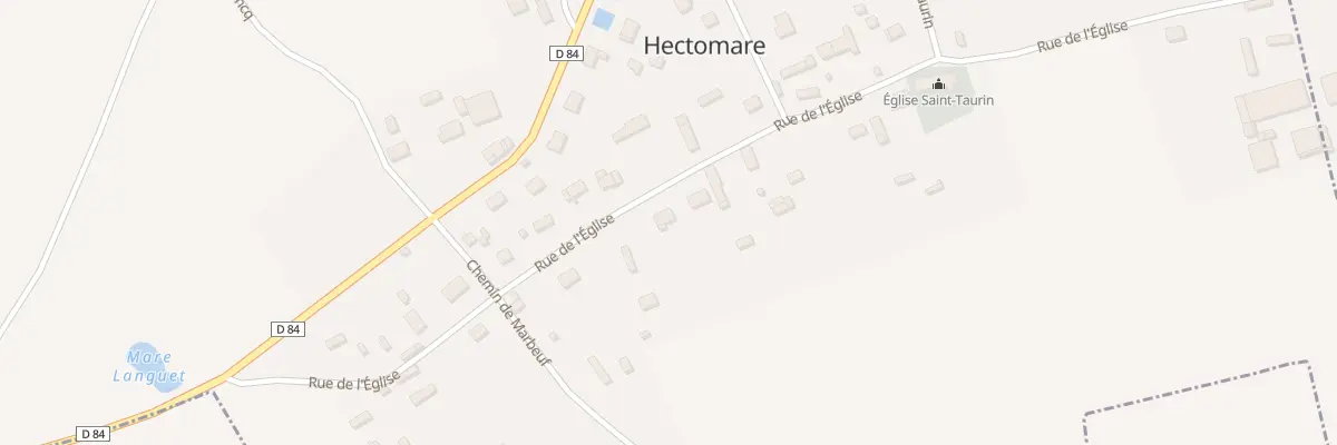 Plan du 33 Rue de l’Eglise à Hectomare