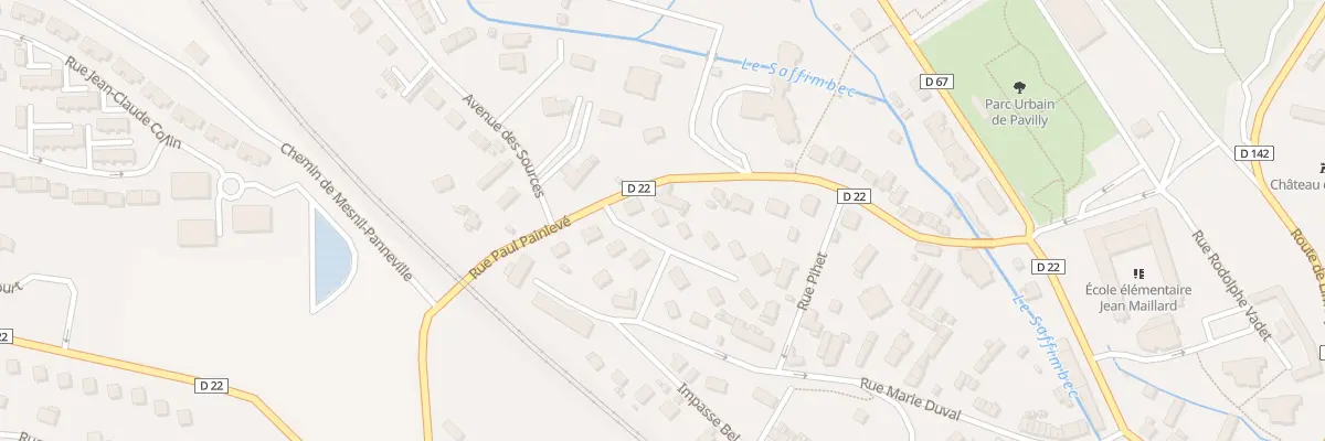 Plan du 3 Rue du Docteur Coutaud à Pavilly