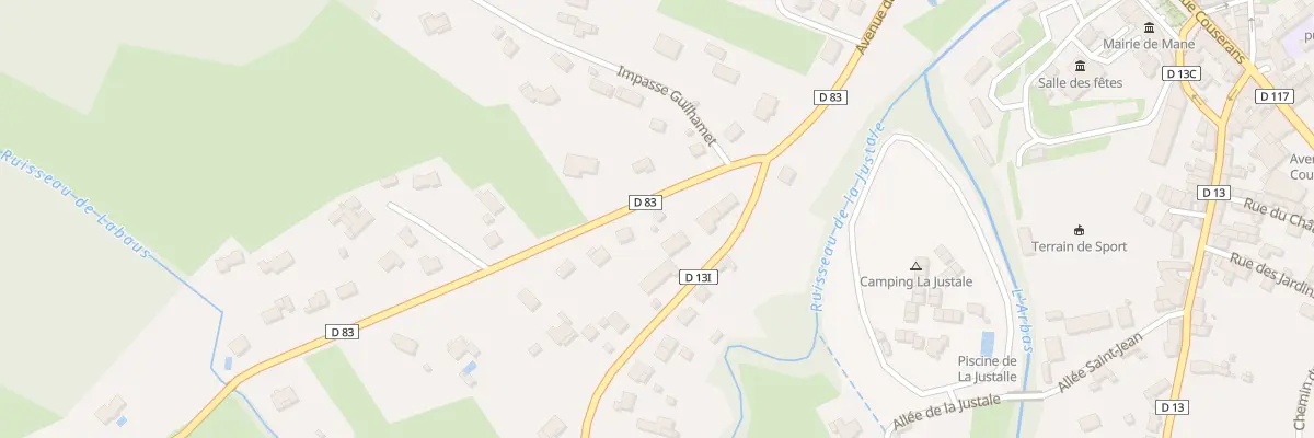 Plan du 7 Av du Cagire à Mane
