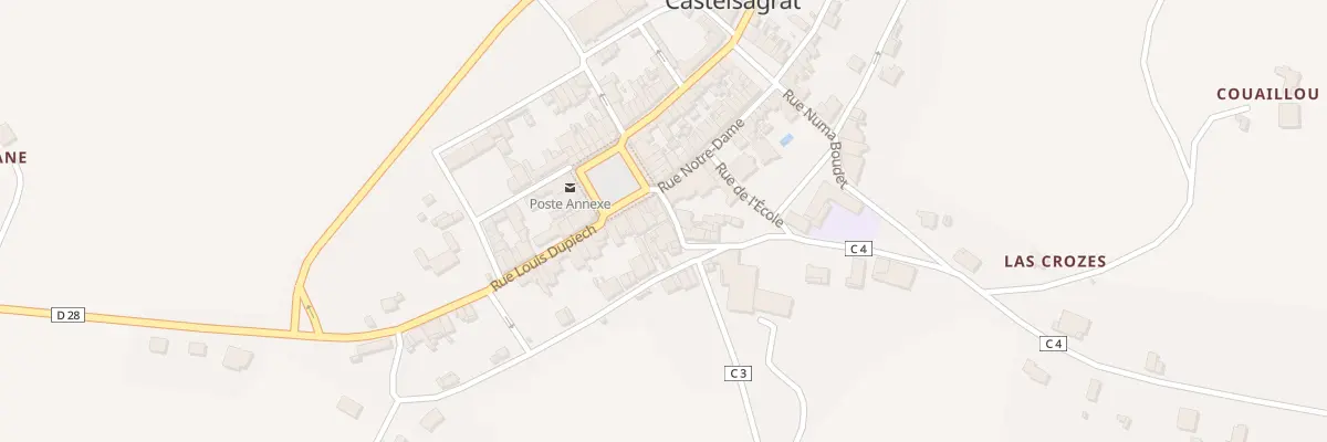 Plan du 4 Rue de la Porte Grande à Castelsagrat
