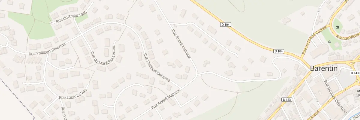 Plan du 295 Rue André Malraux à Barentin