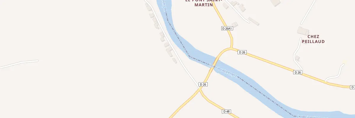 Plan du 1 Pont Saint Martin à Saint-Bonnet-de-Bellac