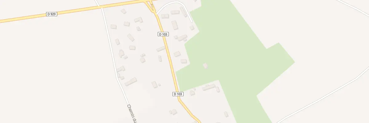 Plan du 303 Rte du Mont Rouge à Bourdainville