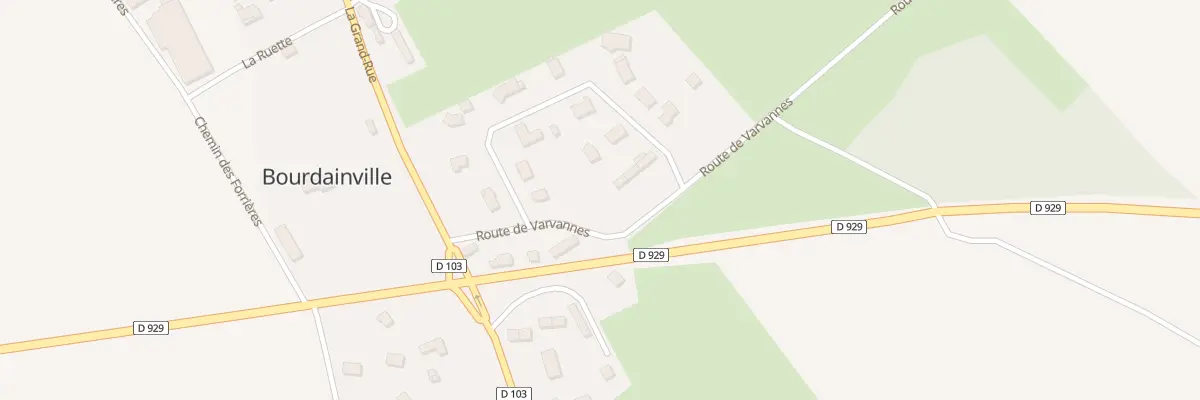 Plan du 155 Rte de Varvannes à Bourdainville