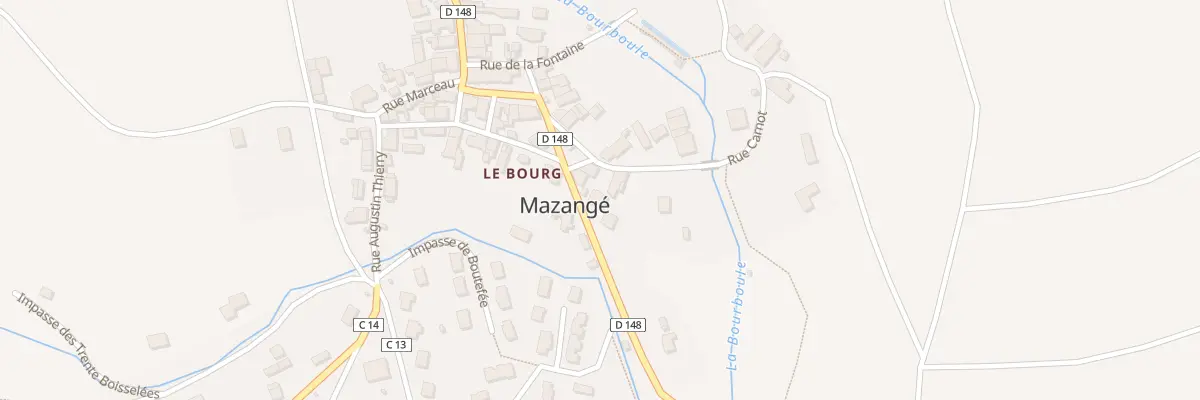 Plan du 5 Rte du Gué du Loir à Mazangé