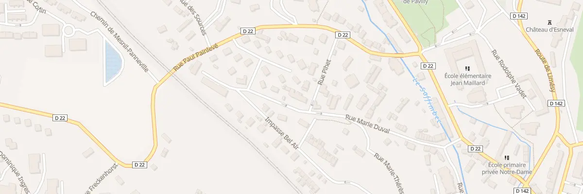 Plan du 58 Rue Marie Duval à Pavilly