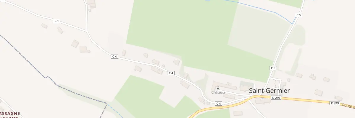 Plan du 5096 Au Village à Saint-Germier