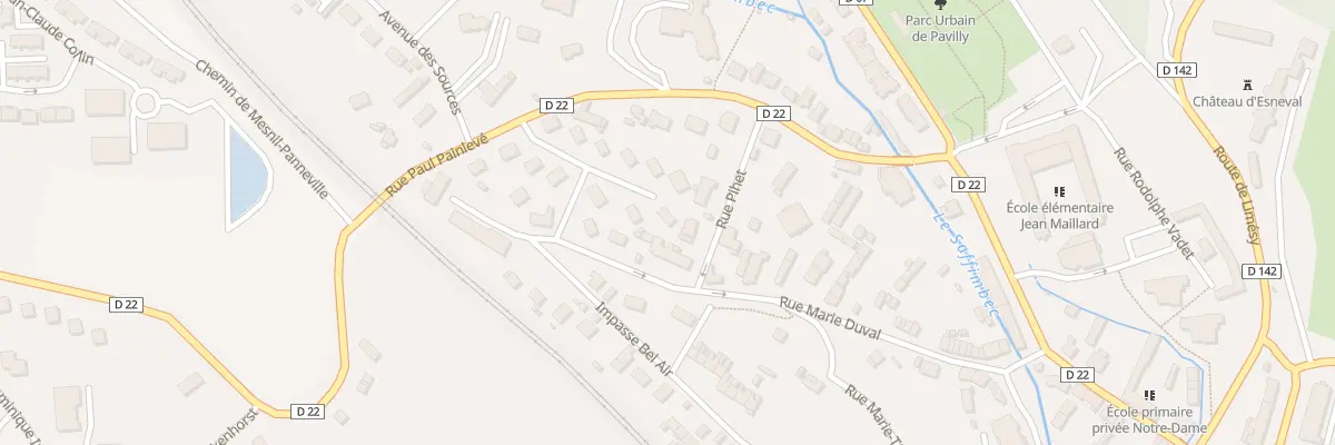 Plan du 10 Rue du Docteur Coutaud à Pavilly