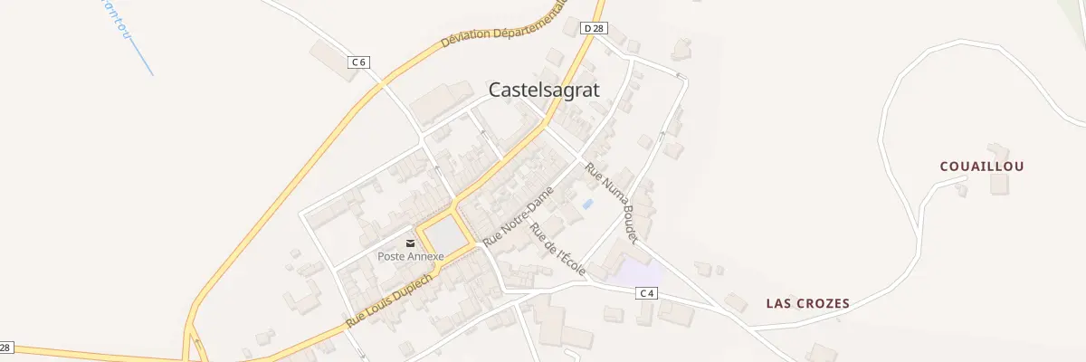 Plan du 25 Rue Notre Dame à Castelsagrat