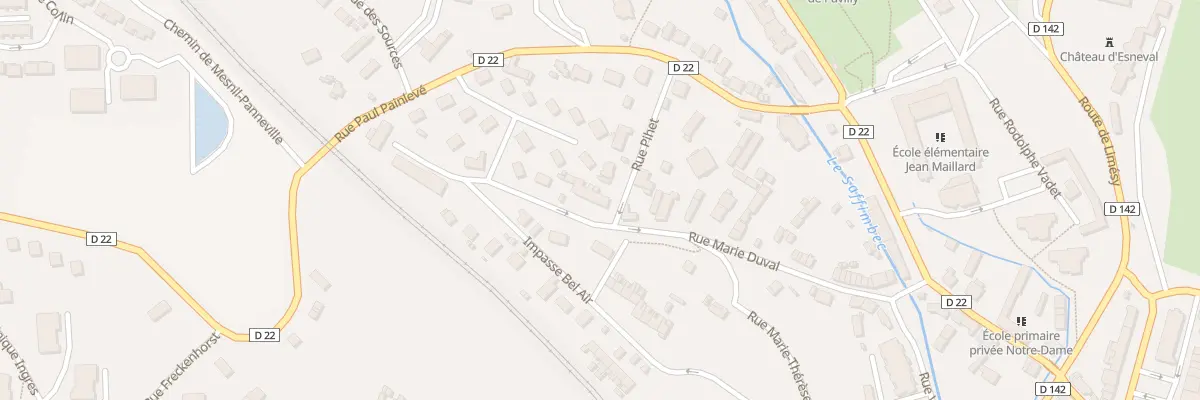 Plan du 50B Rue Marie Duval à Pavilly