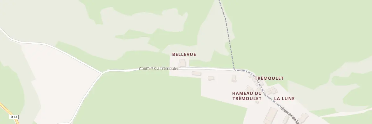 Plan du 7 Bellevue à Alan