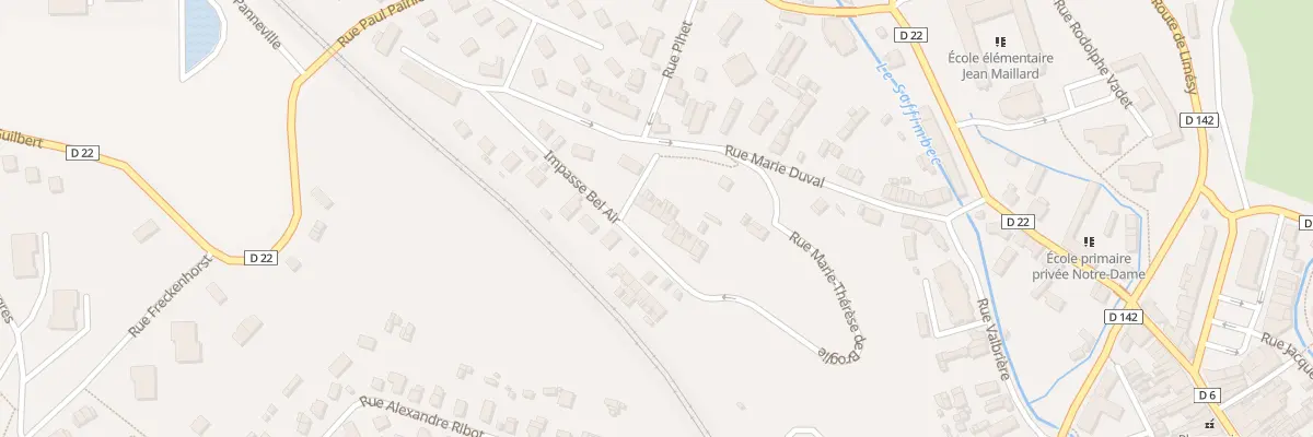 Plan du 11B Rue Marie Duval à Pavilly