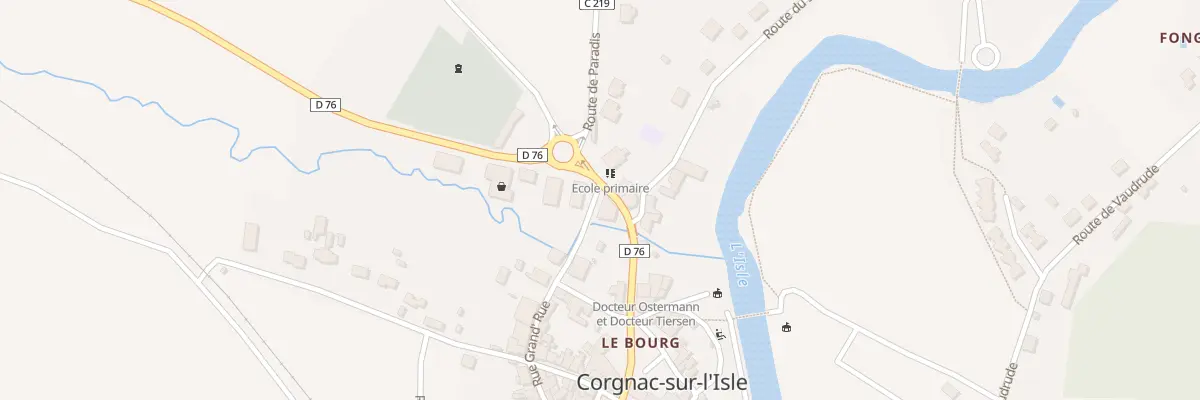 Plan du 1 Rue du Pont de Pierre à Corgnac-sur-l’Isle