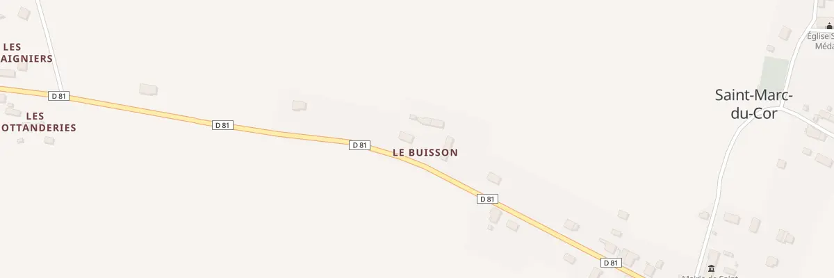 Plan du 2 Le Buisson à Saint-Marc-du-Cor