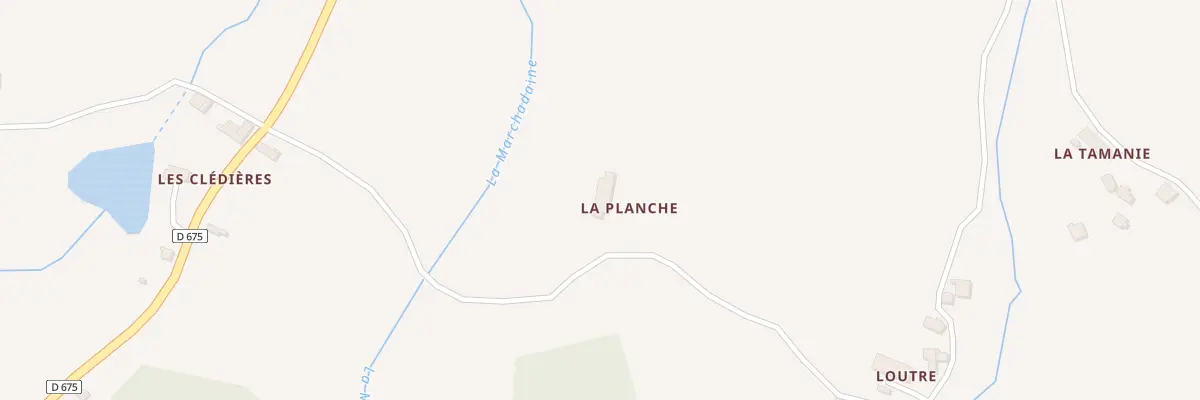 Plan du 5170 La Planche à Montrol-Sénard
