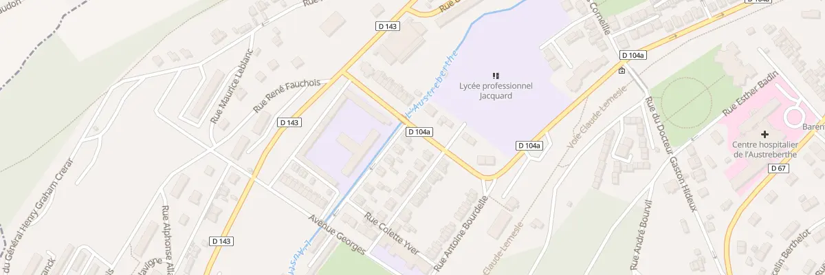 Plan du 2 Rue Auguste Dorchain à Barentin