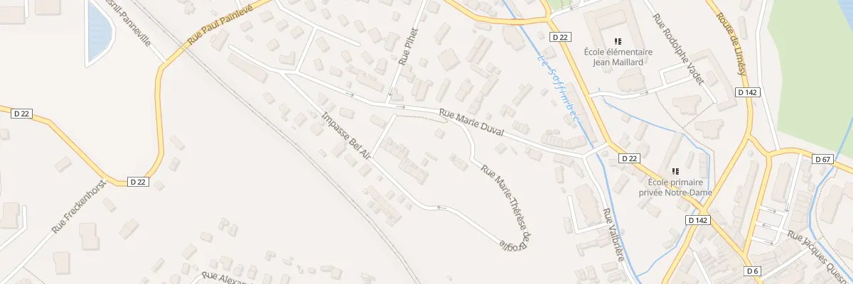 Plan du 9 Rue Marie Duval à Pavilly
