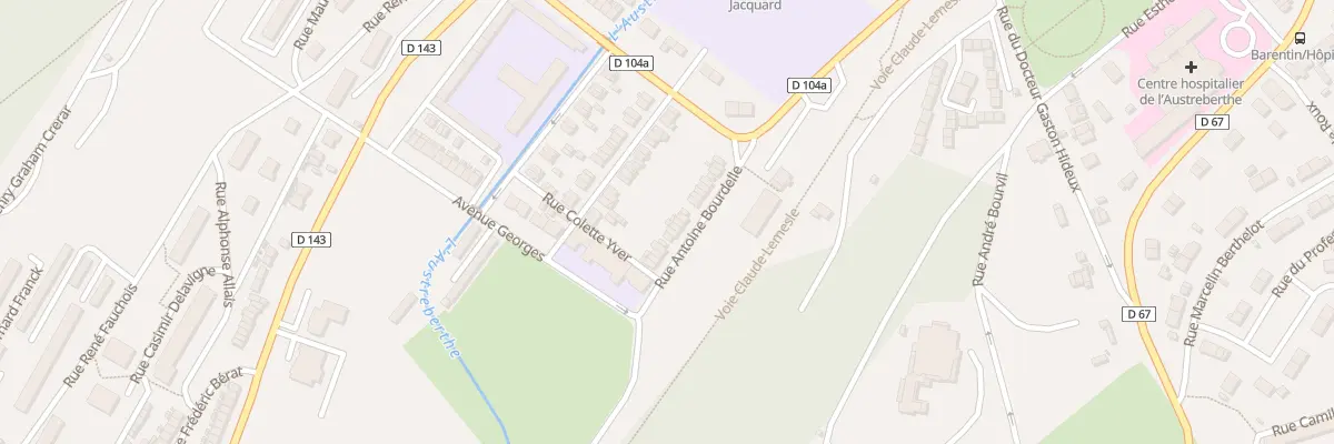 Plan du 17 Rue Antoine Bourdelle à Barentin
