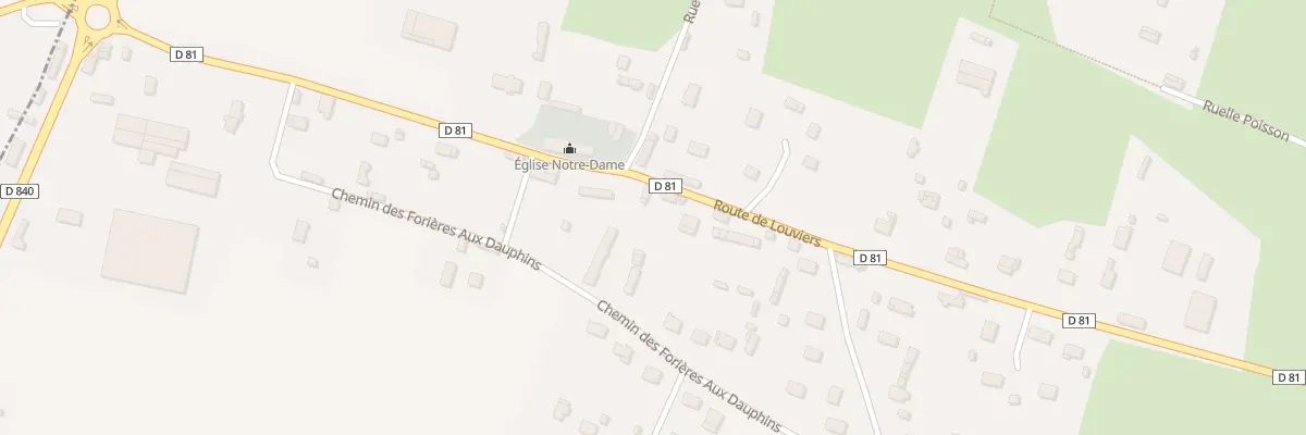 Plan du 28 Rte de Louviers à Fouqueville