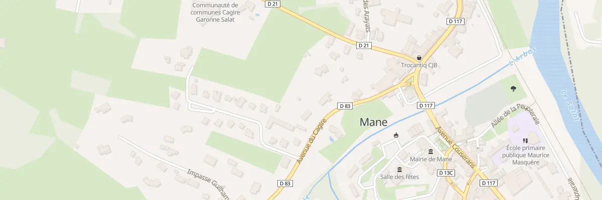 Plan du 8 Av du Cagire à Mane