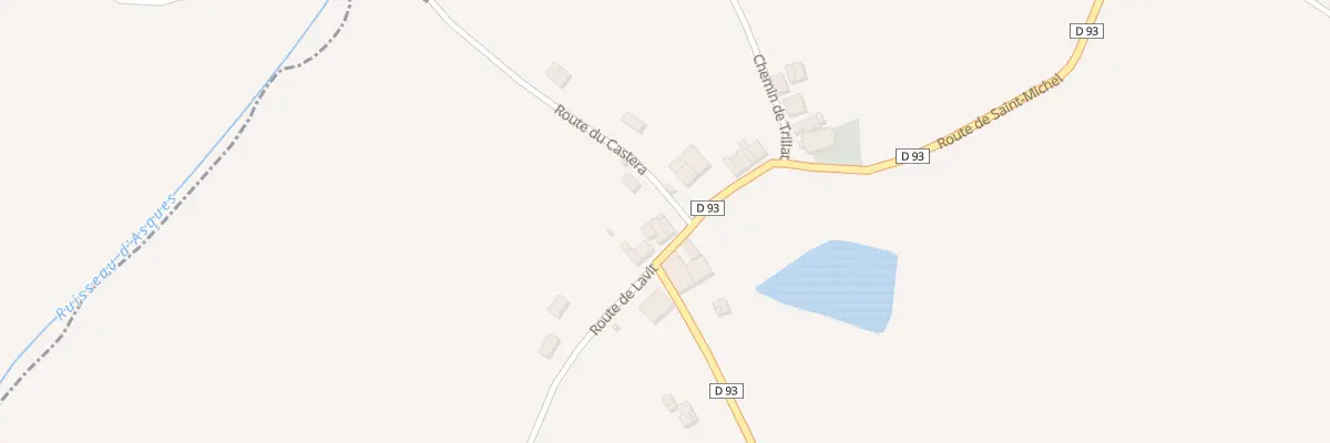 Plan du 15 Rte du Castera à Asques