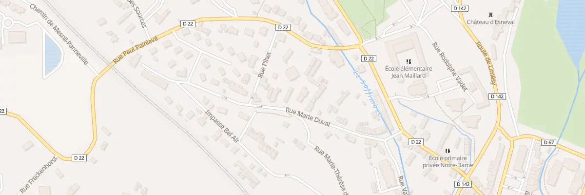 Plan du 42B Rue Marie Duval à Pavilly
