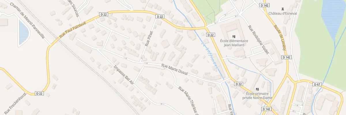 Plan du 40 Rue Marie Duval à Pavilly