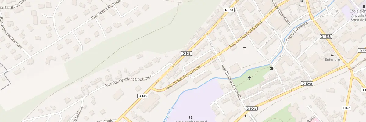 Plan du 60 Rue des Martyrs de la Resistan à Barentin