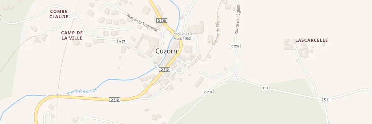Plan du 40 Le Bourg à Cuzorn