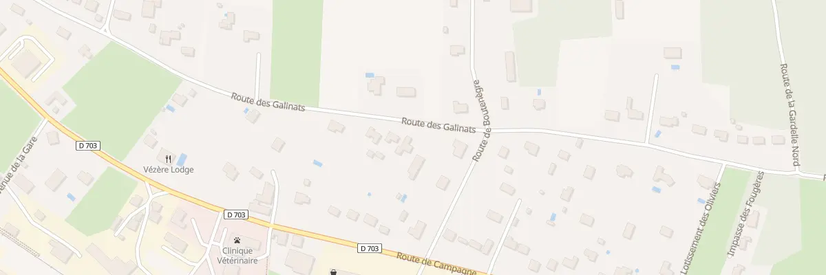 Plan du 612 Rte des Galinats au Bugue