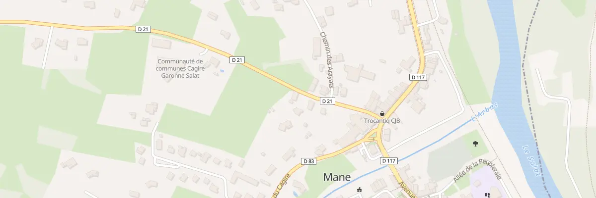 Plan du 7 Av du Comminges à Mane