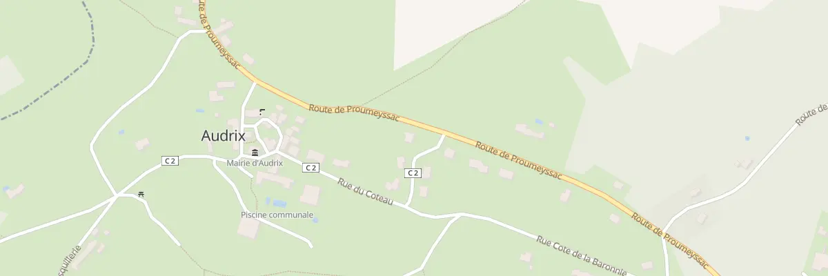 Plan du 941 Le Bourg à Audrix