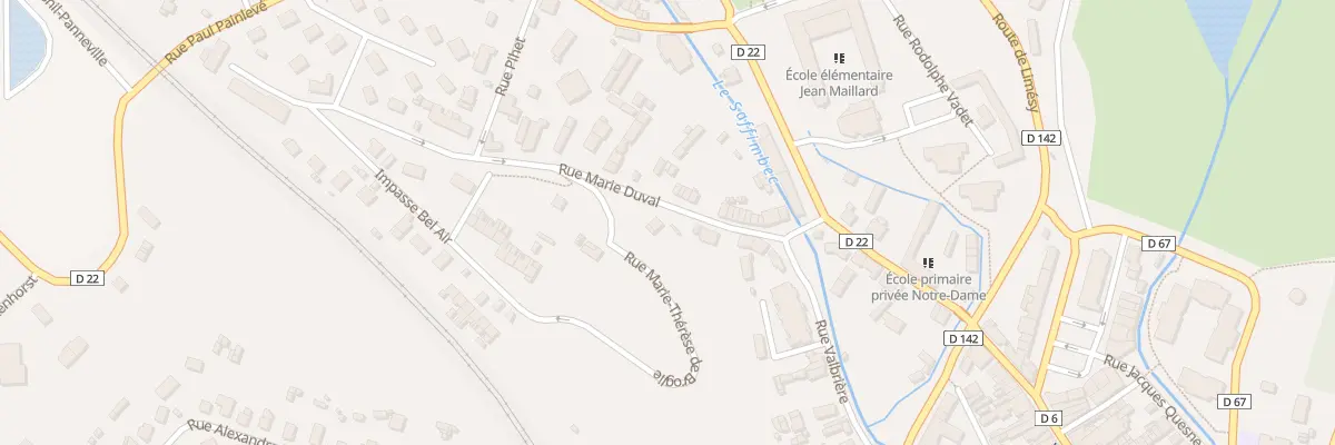 Plan du 7 Rue Marie Duval à Pavilly
