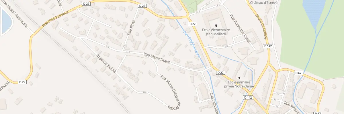 Plan du 36 Rue Marie Duval à Pavilly