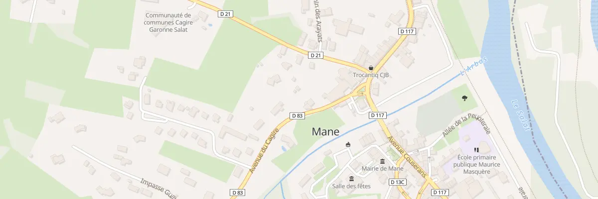 Plan du 4 Av du Cagire à Mane