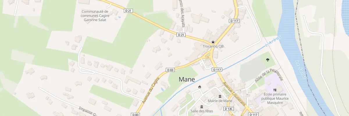 Plan du 2 Av du Cagire à Mane